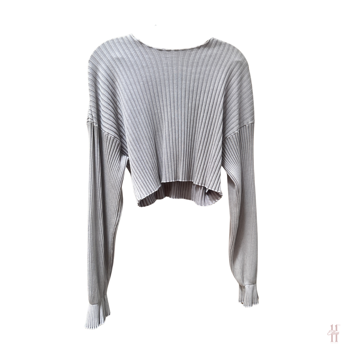 John Elliot Ginza Rib Cropped Top - S