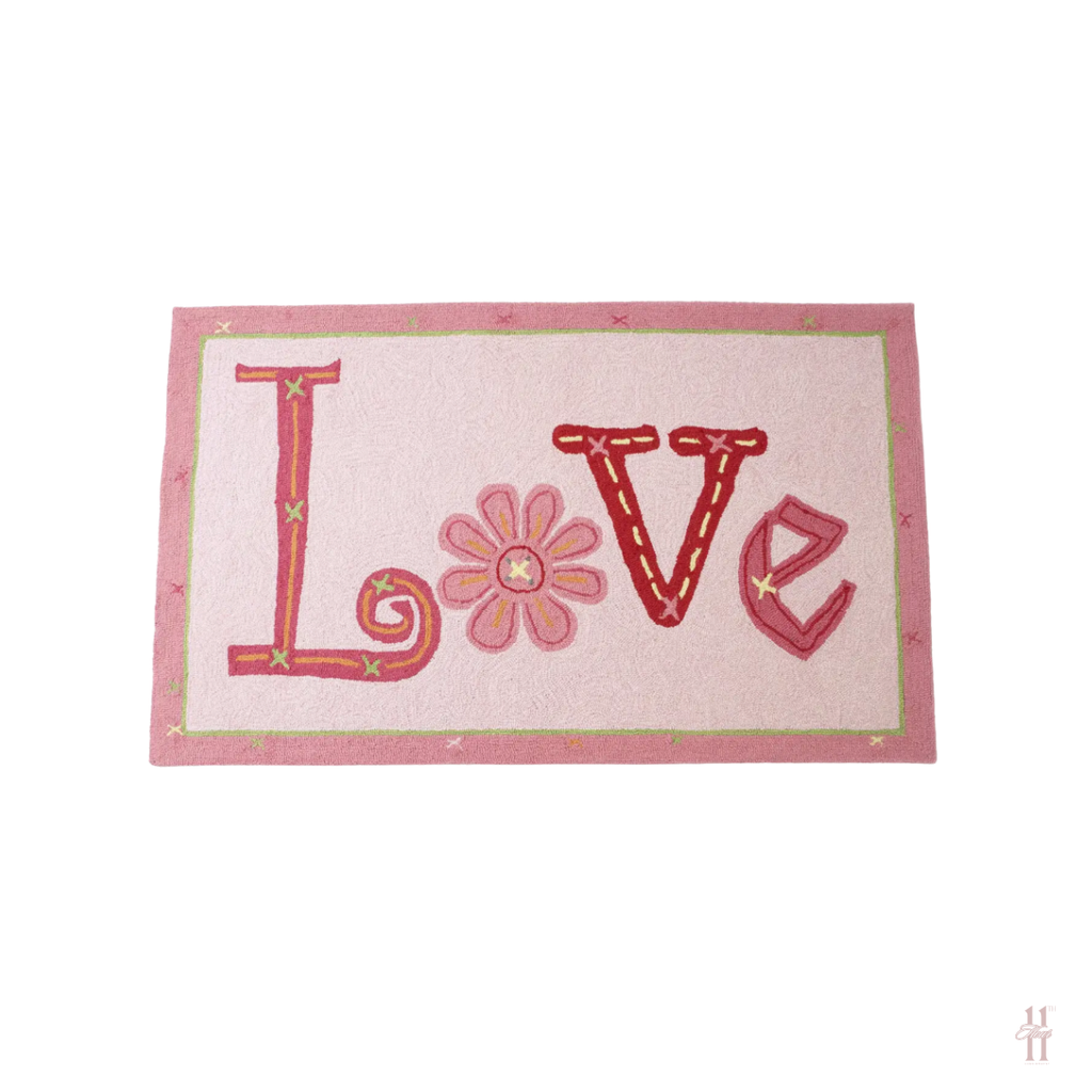 The Little Acorn Love Artisan Rug