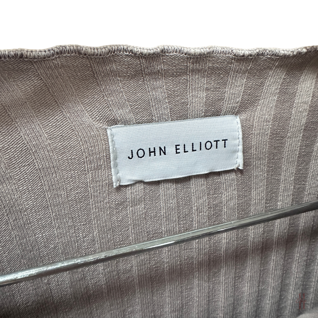 John Elliot Ginza Rib Cropped Top - S