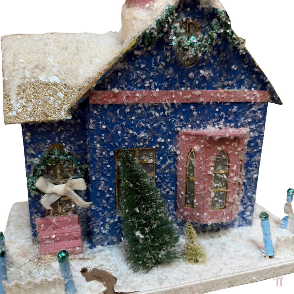 Cody Foster "Periwinkle Cottage" Christmas Village Putz House